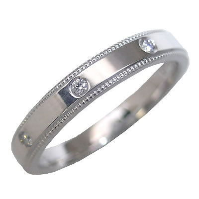 結婚指輪 マリッジリング ペアリング ダイヤモンド ダイヤ ピンクサファイア K18ホワイトゴールド Angerosa アンジェローザ